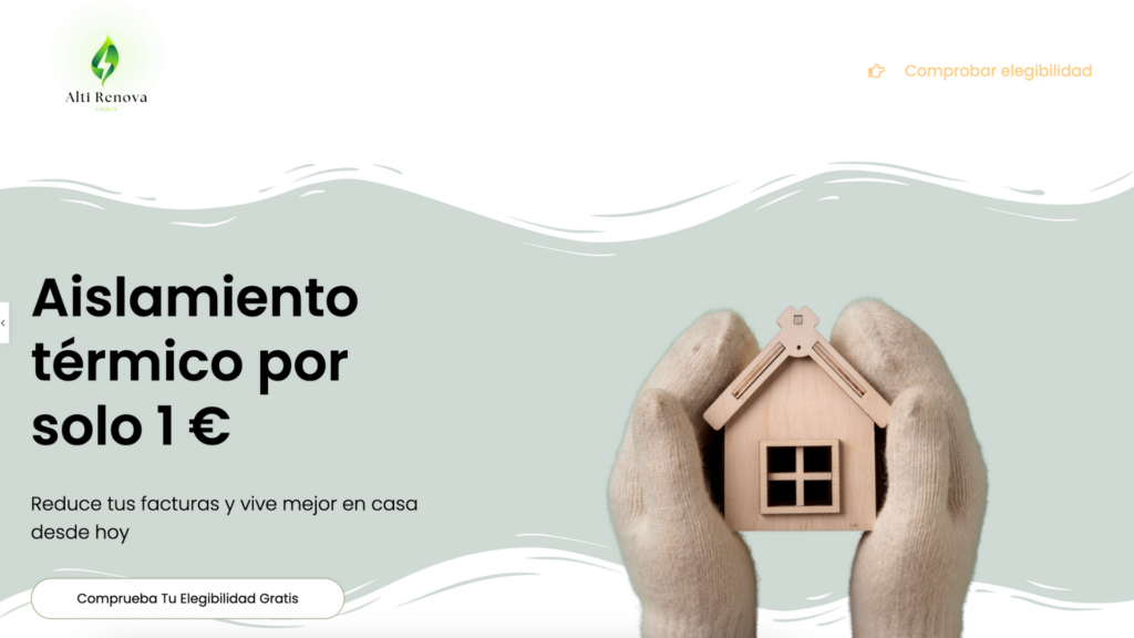 Site web Espagne- Isolation des combles à 1€ espagne